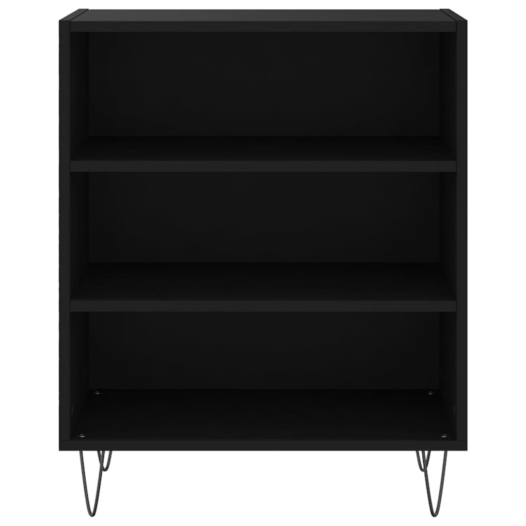 vidaXL Servantă, negru, 57x35x70 cm, lemn prelucrat