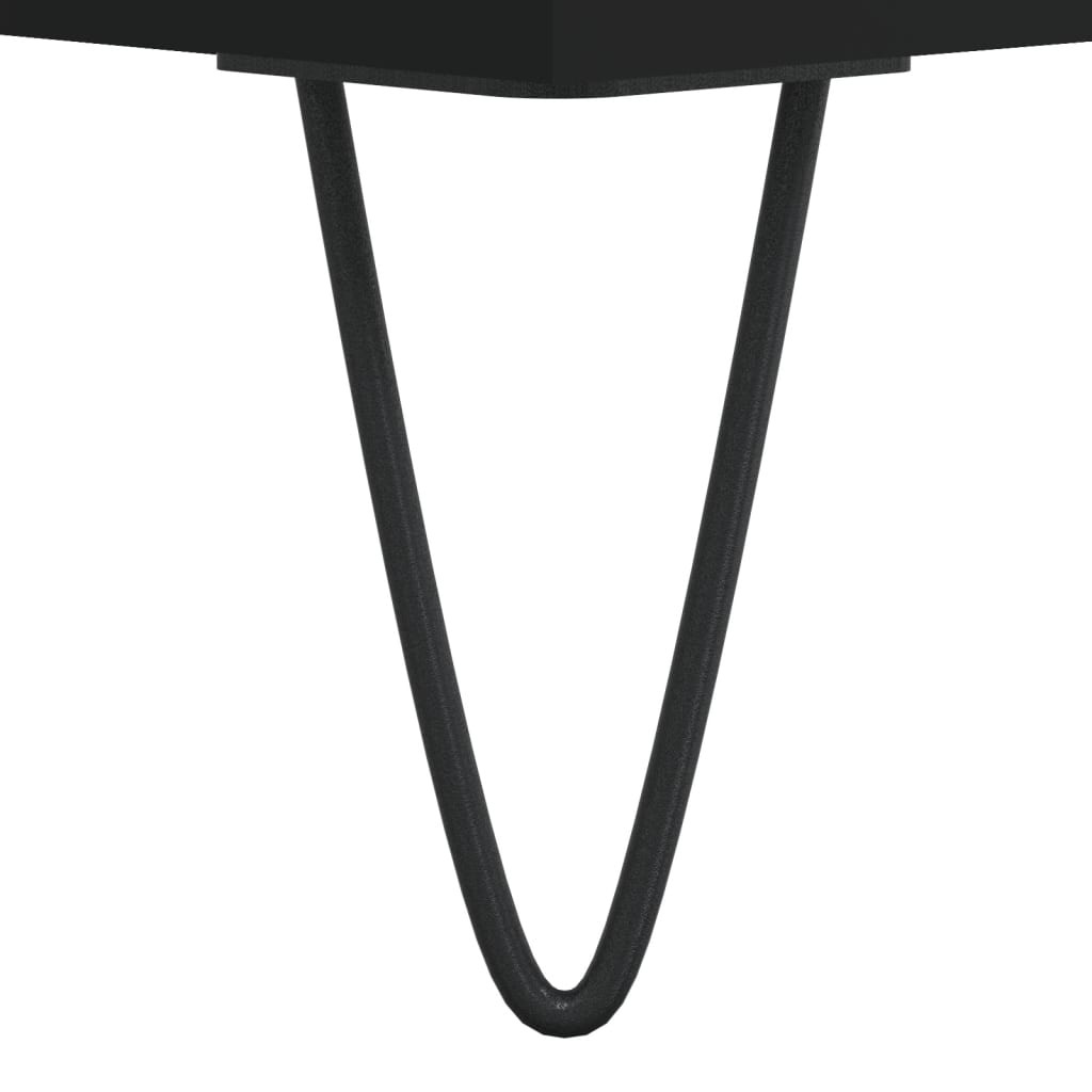 vidaXL Servantă, negru, 57x35x70 cm, lemn prelucrat