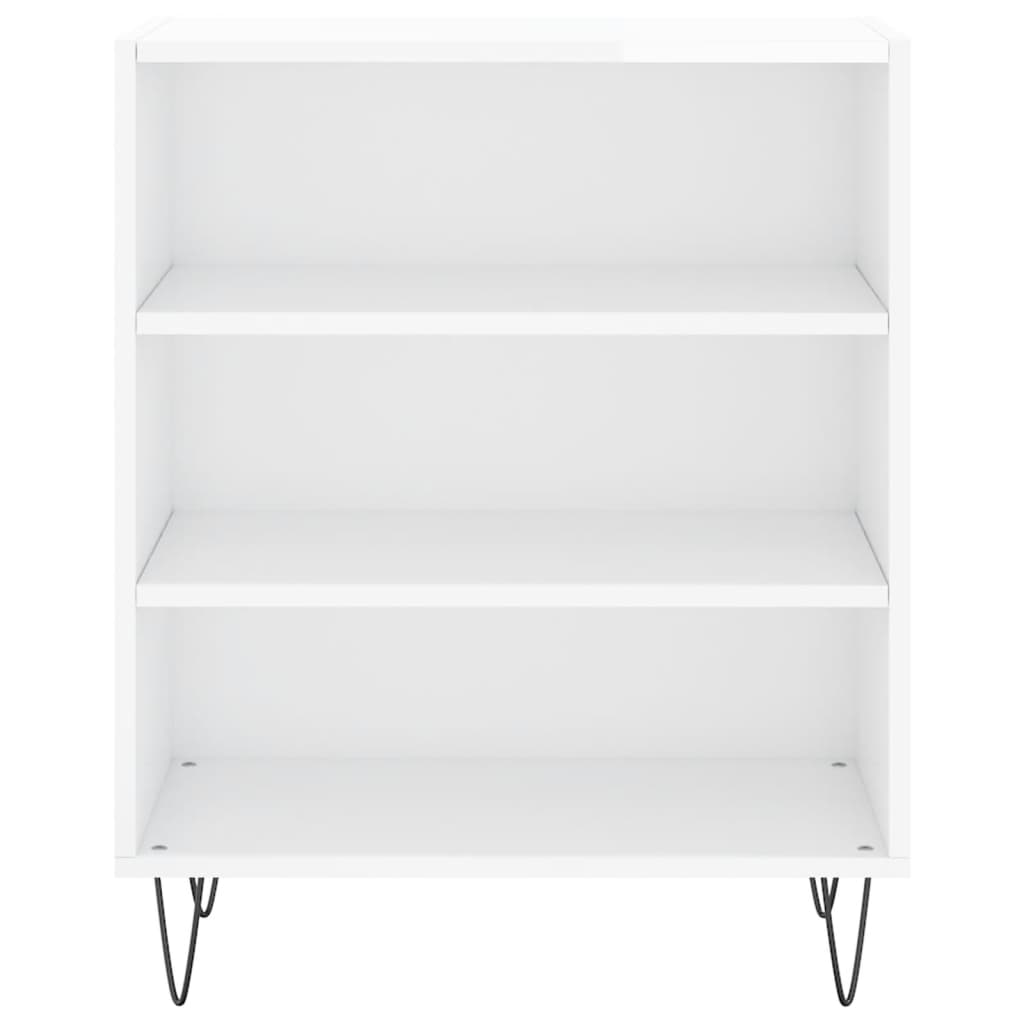 vidaXL Servantă, alb extralucios, 57x35x70 cm, lemn compozit vidaXL Servantă, alb extralucios, 57x35x70 cm, lemn compozit