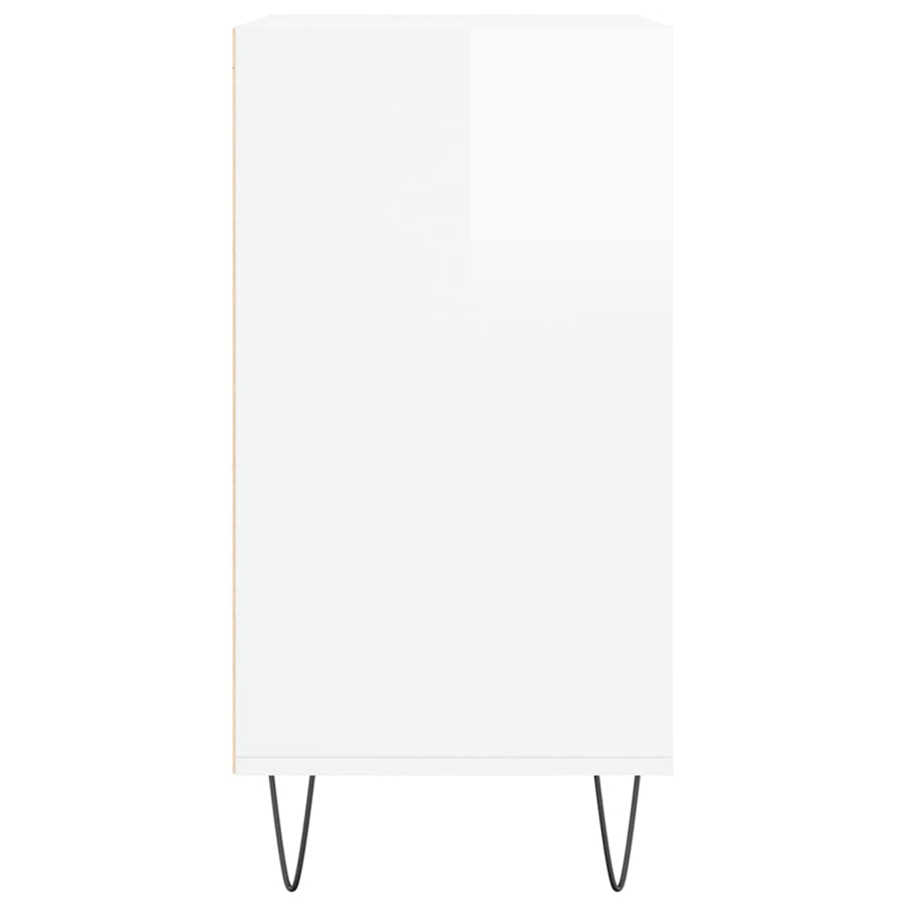 vidaXL Servantă, alb extralucios, 57x35x70 cm, lemn compozit vidaXL Servantă, alb extralucios, 57x35x70 cm, lemn compozit