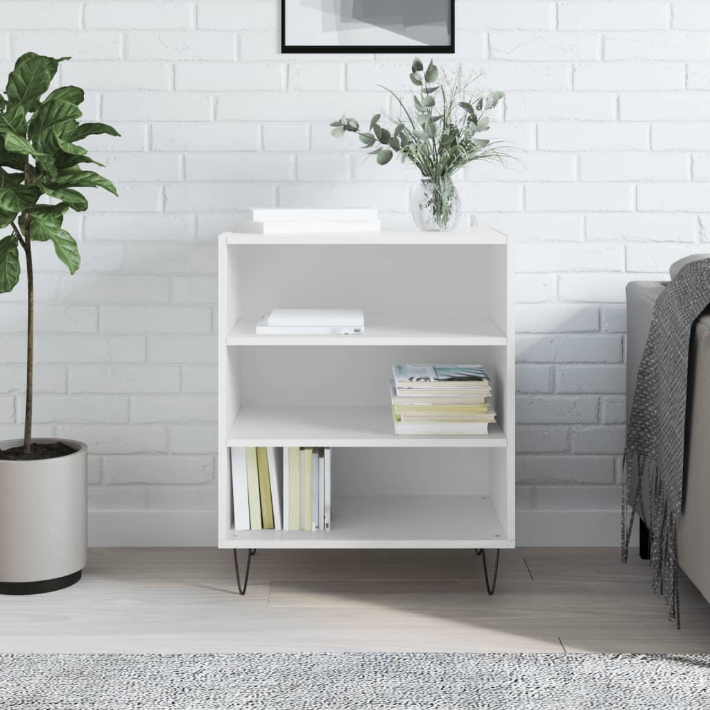 vidaXL Servantă, alb extralucios, 57x35x70 cm, lemn compozit vidaXL Servantă, alb extralucios, 57x35x70 cm, lemn compozit