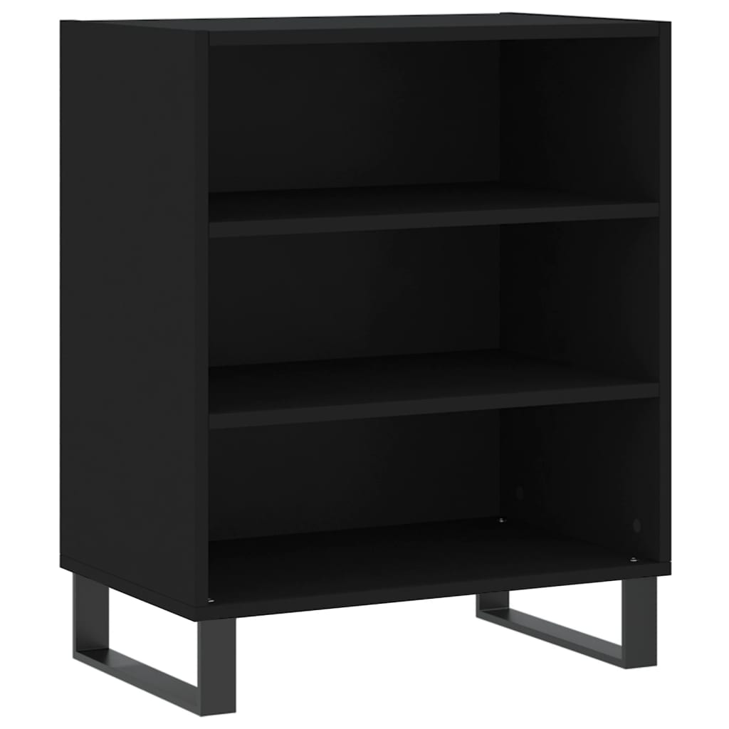 vidaXL Servantă, negru, 57x35x70 cm, lemn prelucrat