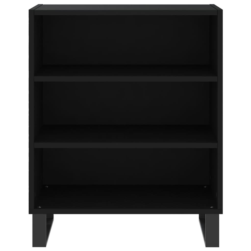 vidaXL Servantă, negru, 57x35x70 cm, lemn prelucrat