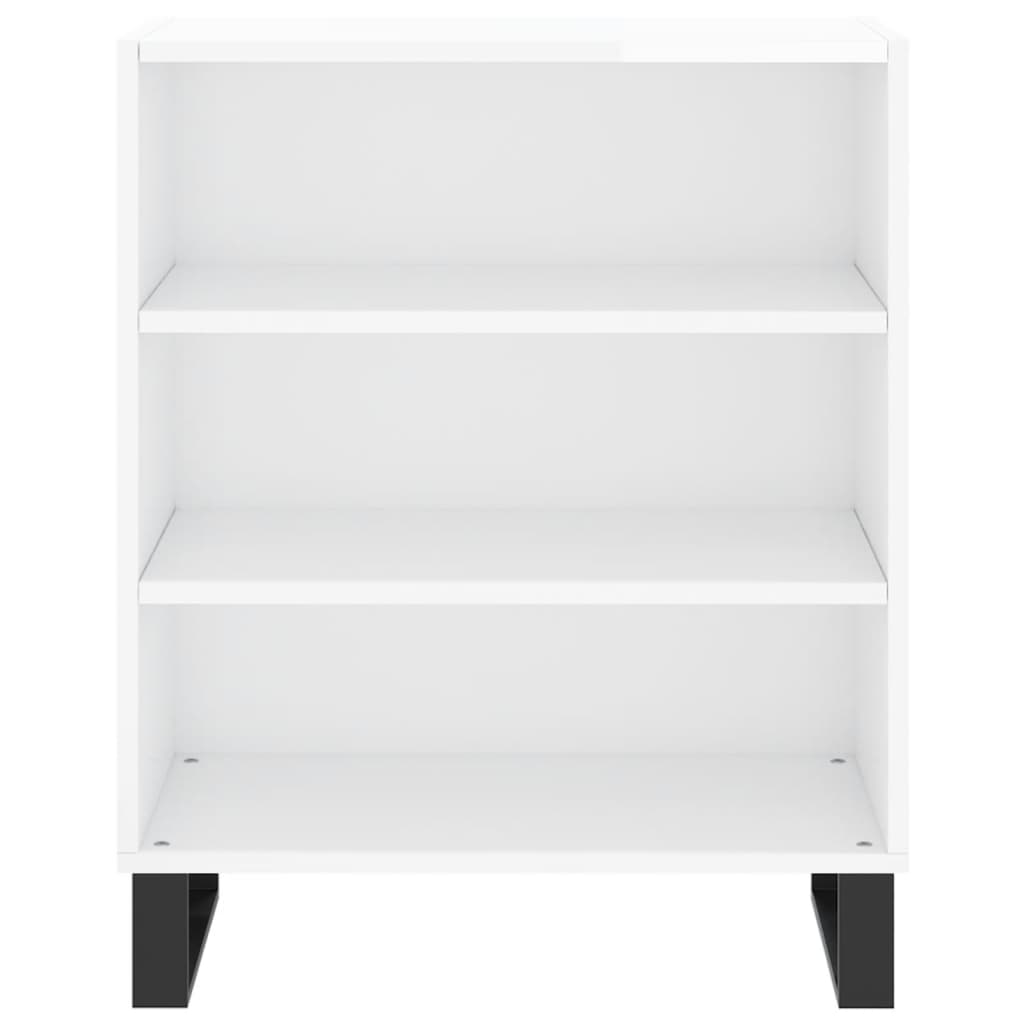 vidaXL Servantă, alb extralucios, 57x35x70 cm, lemn compozit vidaXL Servantă, alb extralucios, 57x35x70 cm, lemn compozit