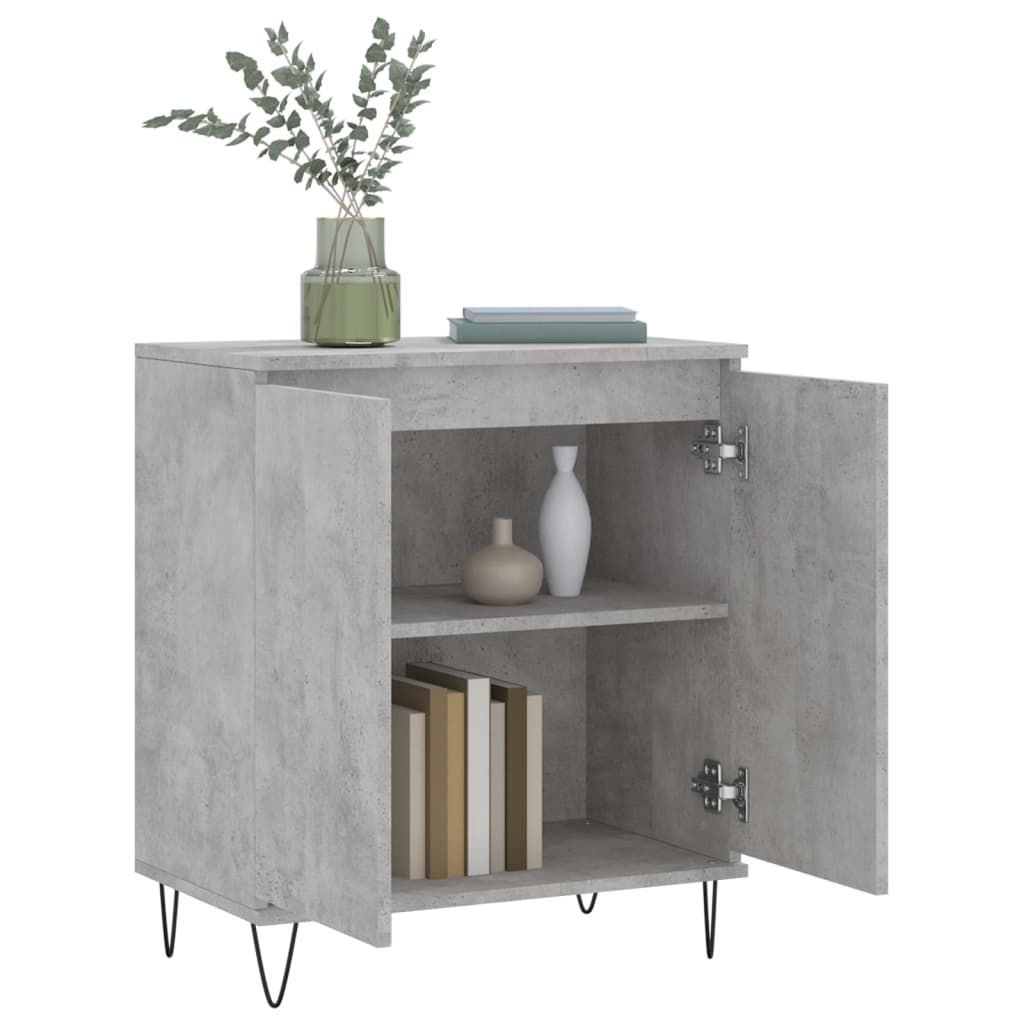 vidaXL Servantă, gri beton, 60x35x70 cm, lemn prelucrat vidaXL Servantă, gri beton, 60x35x70 cm, lemn prelucrat