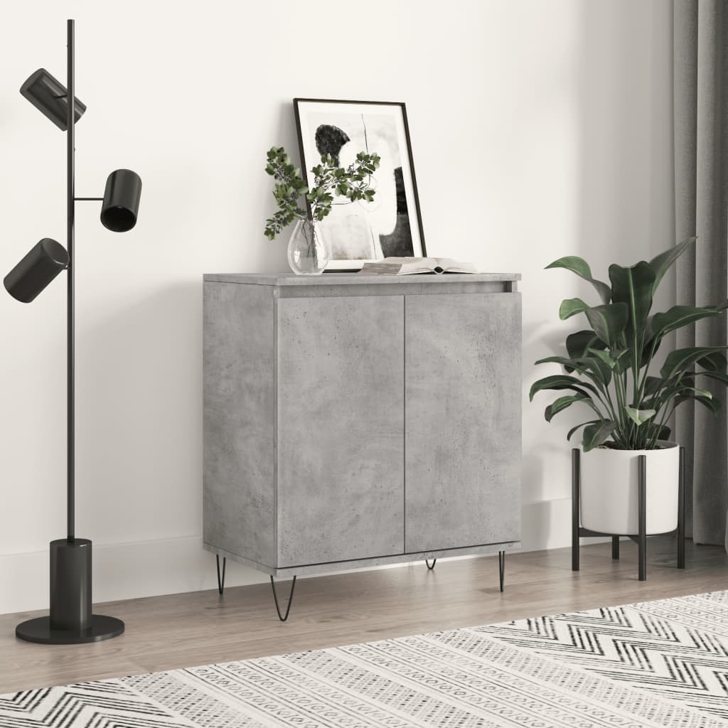 vidaXL Servantă, gri beton, 60x35x70 cm, lemn prelucrat vidaXL Servantă, gri beton, 60x35x70 cm, lemn prelucrat