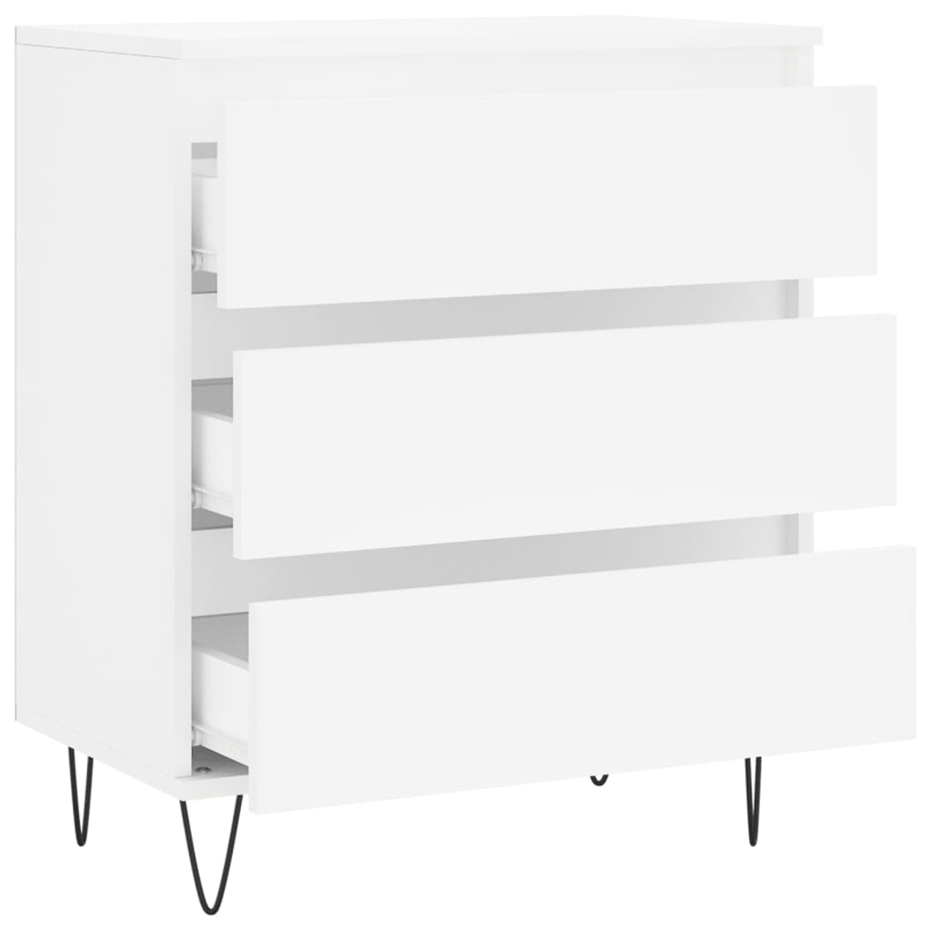 vidaXL Servantă, alb, 60x35x70 cm, lemn prelucrat