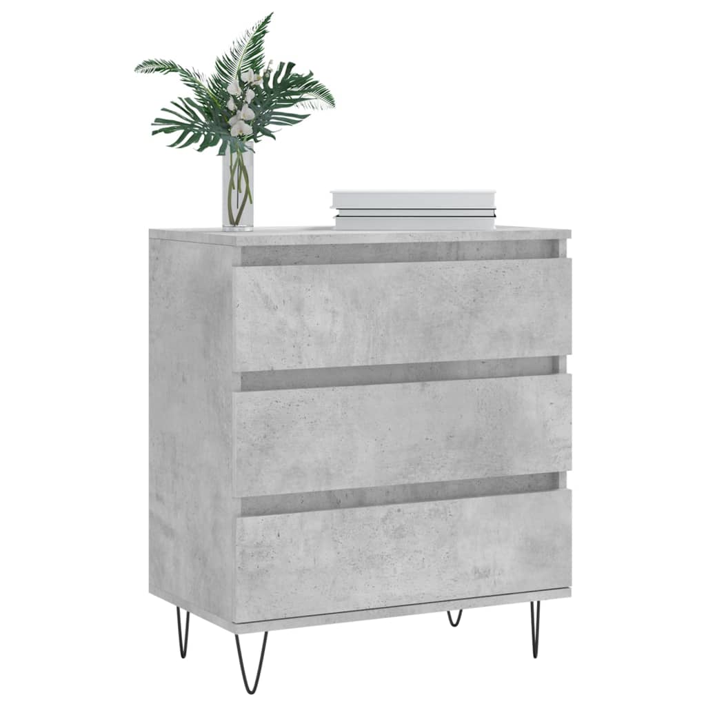 vidaXL Servantă, gri beton, 60x35x70 cm, lemn prelucrat vidaXL Servantă, gri beton, 60x35x70 cm, lemn prelucrat