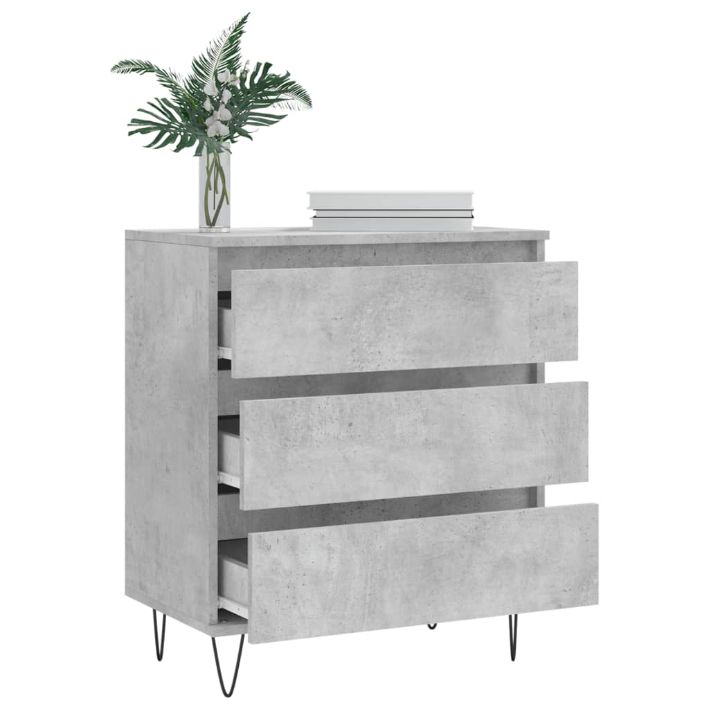 vidaXL Servantă, gri beton, 60x35x70 cm, lemn prelucrat vidaXL Servantă, gri beton, 60x35x70 cm, lemn prelucrat