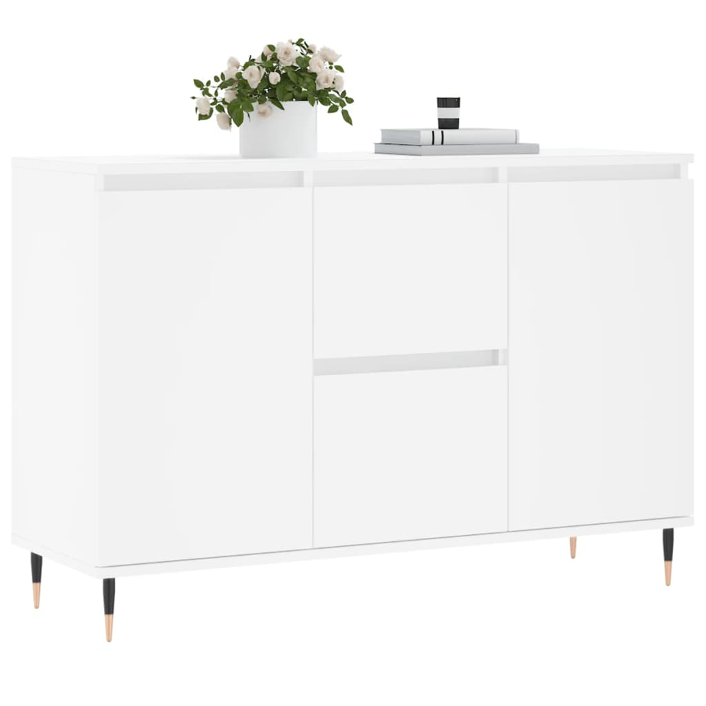 vidaXL Servantă, alb, 101,5x35x70 cm, lemn prelucrat