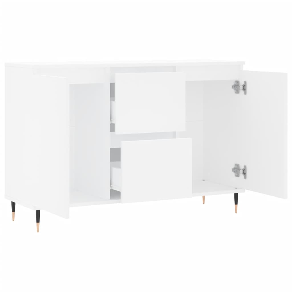 vidaXL Servantă, alb, 101,5x35x70 cm, lemn prelucrat