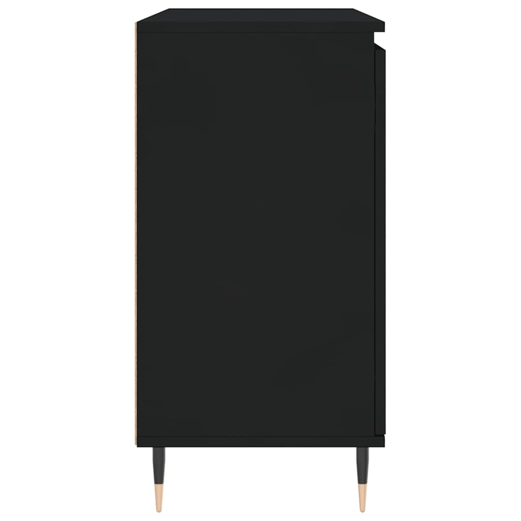 vidaXL Servantă, negru, 101,5x35x70 cm, lemn prelucrat