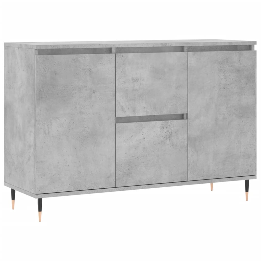 vidaXL Servantă, gri beton, 101,5x35x70 cm, lemn prelucrat vidaXL Servantă, gri beton, 101,5x35x70 cm, lemn prelucrat