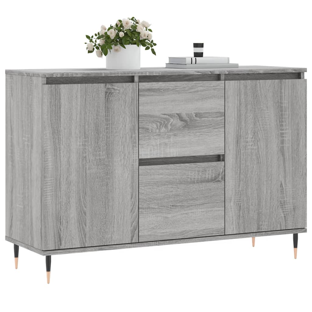 vidaXL Servantă, gri sonoma, 101,5x35x70 cm, lemn prelucrat vidaXL Servantă, gri sonoma, 101,5x35x70 cm, lemn prelucrat