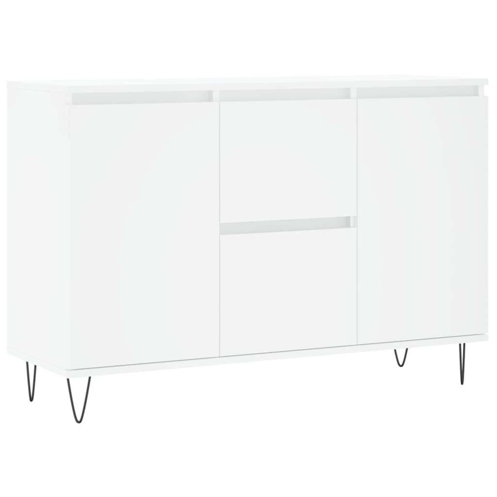 vidaXL Servantă, alb, 101,5x35x70 cm, lemn prelucrat
