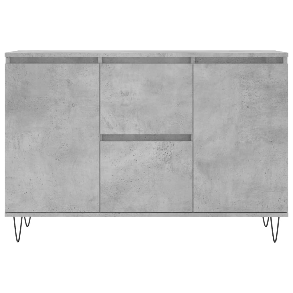 vidaXL Servantă, gri beton, 101,5x35x70 cm, lemn prelucrat vidaXL Servantă, gri beton, 101,5x35x70 cm, lemn prelucrat