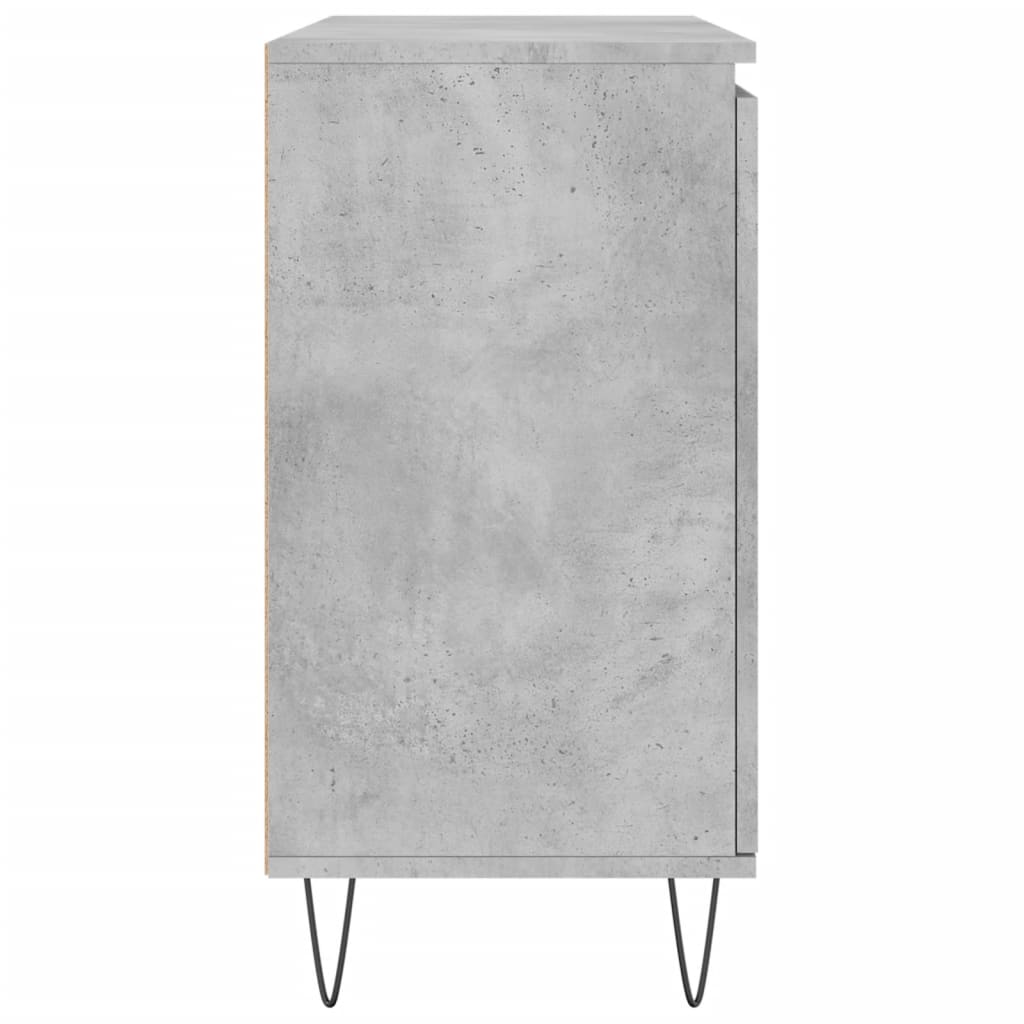 vidaXL Servantă, gri beton, 101,5x35x70 cm, lemn prelucrat vidaXL Servantă, gri beton, 101,5x35x70 cm, lemn prelucrat