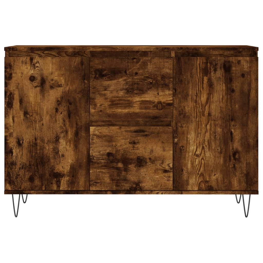 vidaXL Servantă, stejar fumuriu, 101,5x35x70 cm, lemn prelucrat