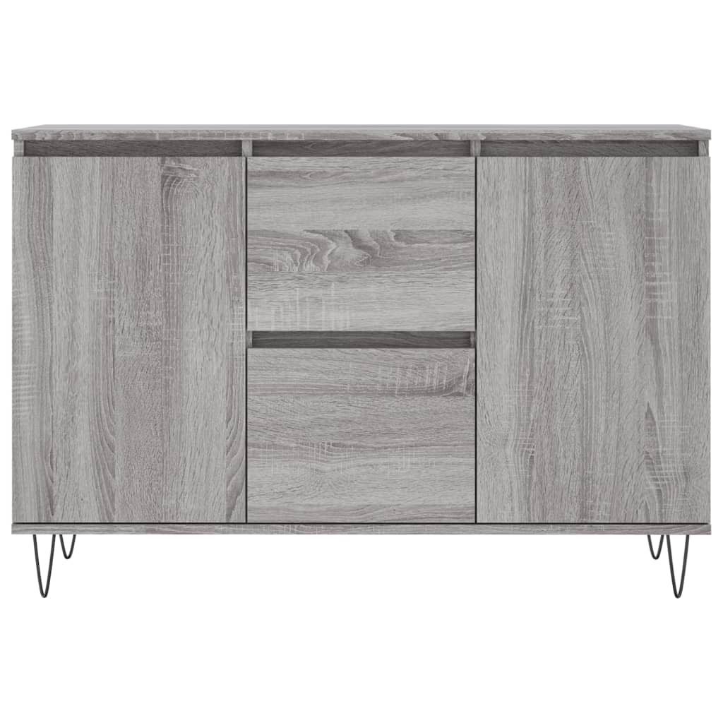 vidaXL Servantă, gri sonoma, 101,5x35x70 cm, lemn prelucrat vidaXL Servantă, gri sonoma, 101,5x35x70 cm, lemn prelucrat