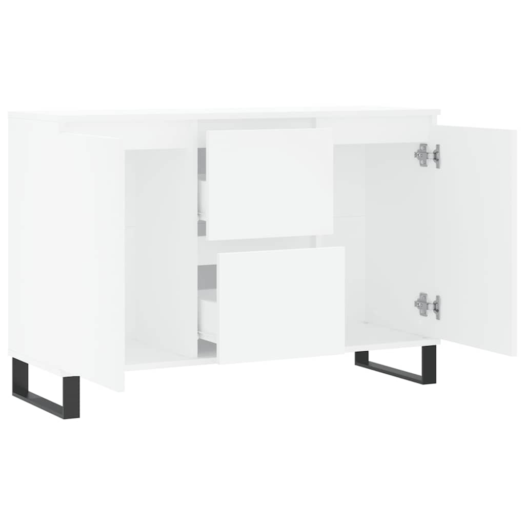 vidaXL Servantă, alb, 101,5x35x70 cm, lemn prelucrat