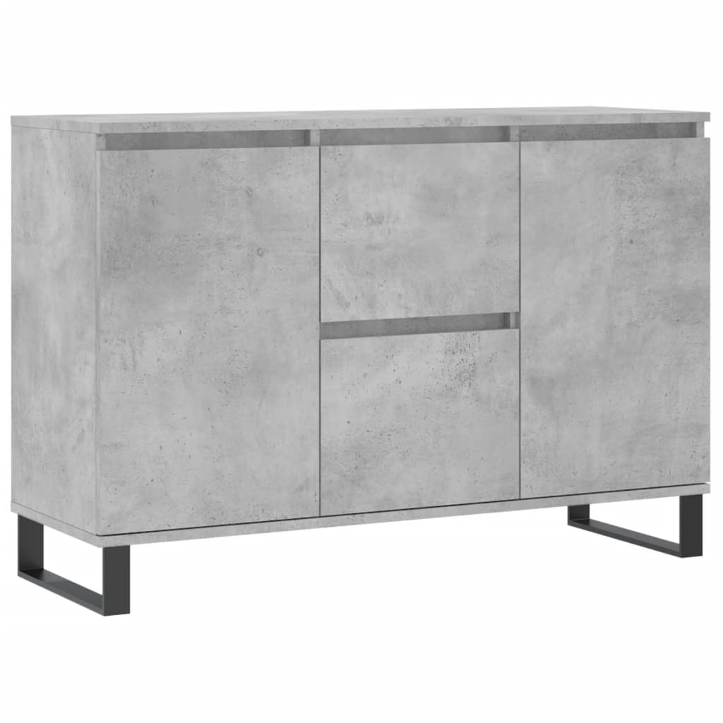 vidaXL Servantă, gri beton, 101,5x35x70 cm, lemn prelucrat vidaXL Servantă, gri beton, 101,5x35x70 cm, lemn prelucrat
