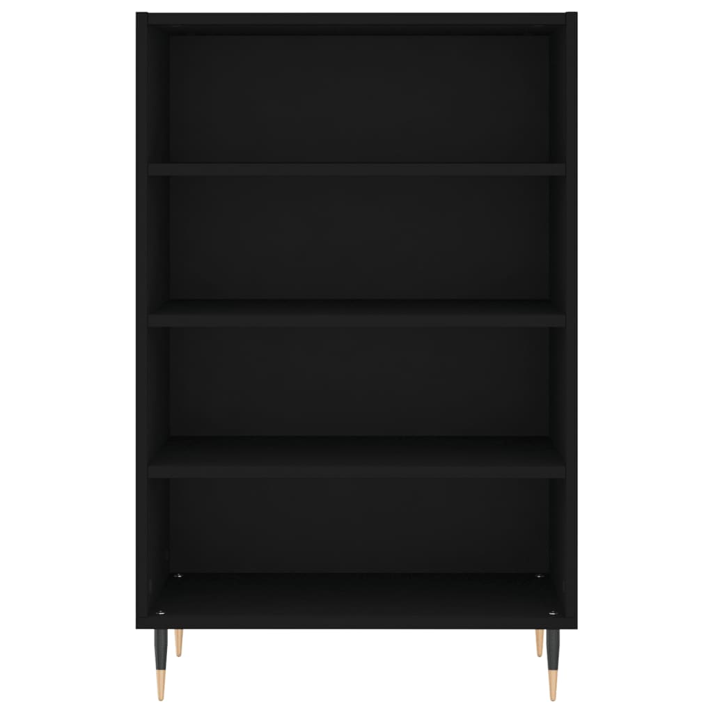 vidaXL Dulap înalt, negru, 57x35x90 cm, lemn compozit