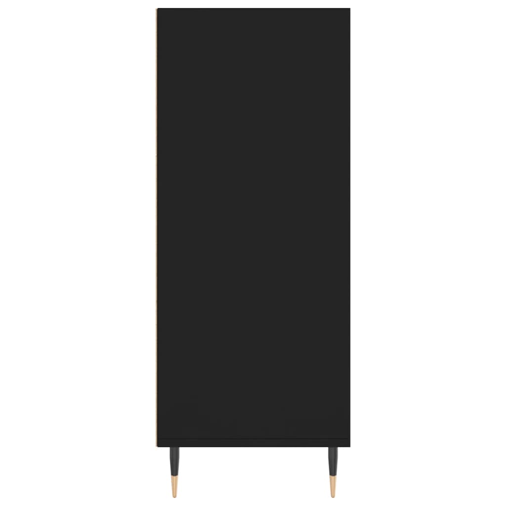 vidaXL Dulap înalt, negru, 57x35x90 cm, lemn compozit