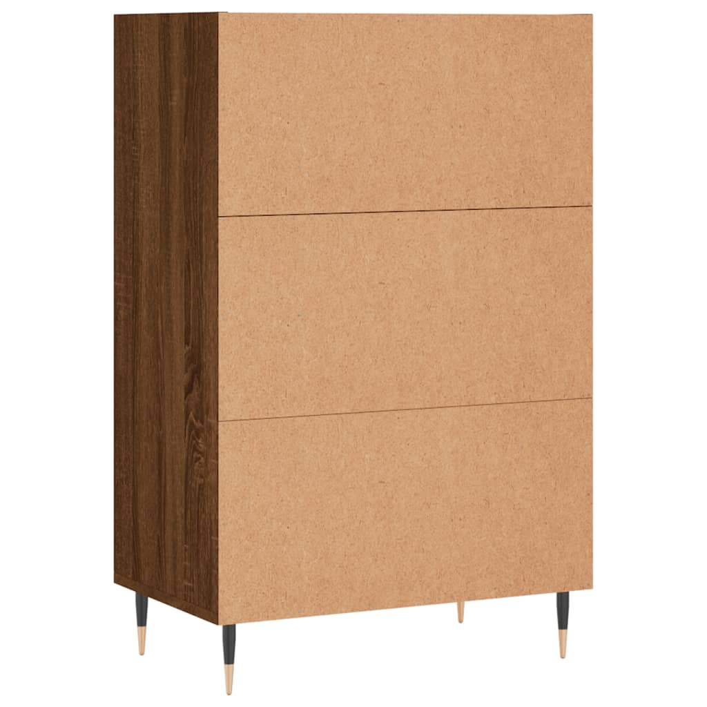 vidaXL Dulap înalt, stejar maro, 57x35x90 cm, lemn compozit vidaXL Dulap înalt, stejar maro, 57x35x90 cm, lemn compozit
