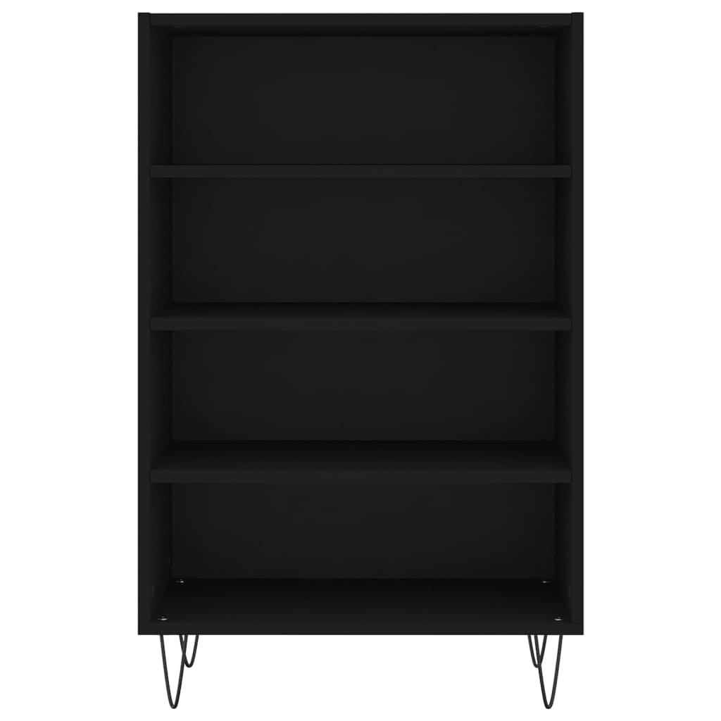 vidaXL Dulap înalt, negru, 57x35x90 cm, lemn compozit
