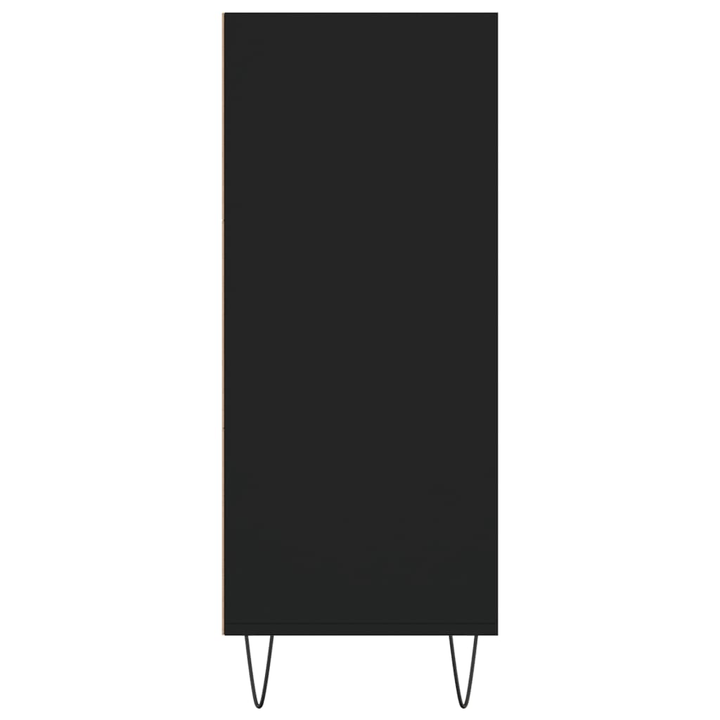 vidaXL Dulap înalt, negru, 57x35x90 cm, lemn compozit