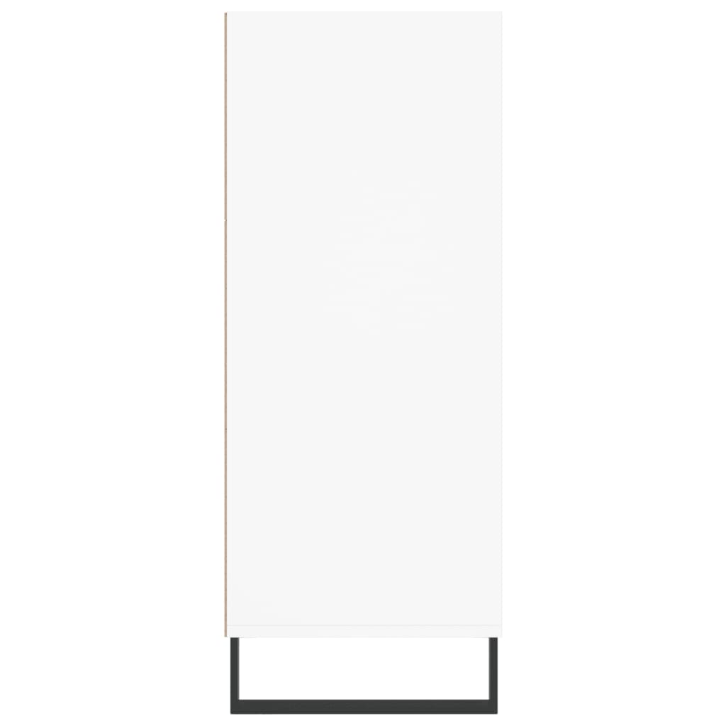 vidaXL Dulap înalt, alb, 57x35x90 cm, lemn compozit
