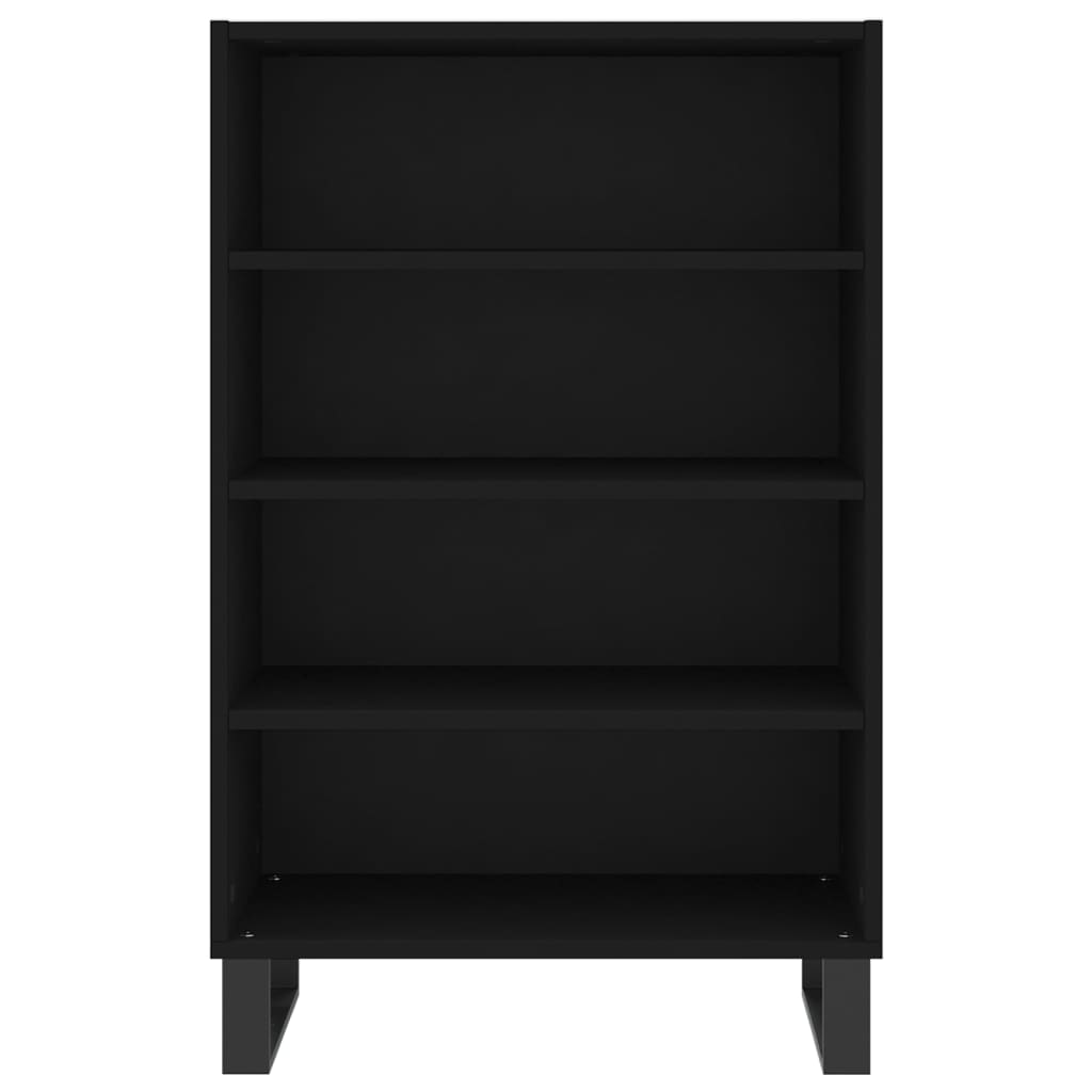 vidaXL Dulap înalt, negru, 57x35x90 cm, lemn compozit