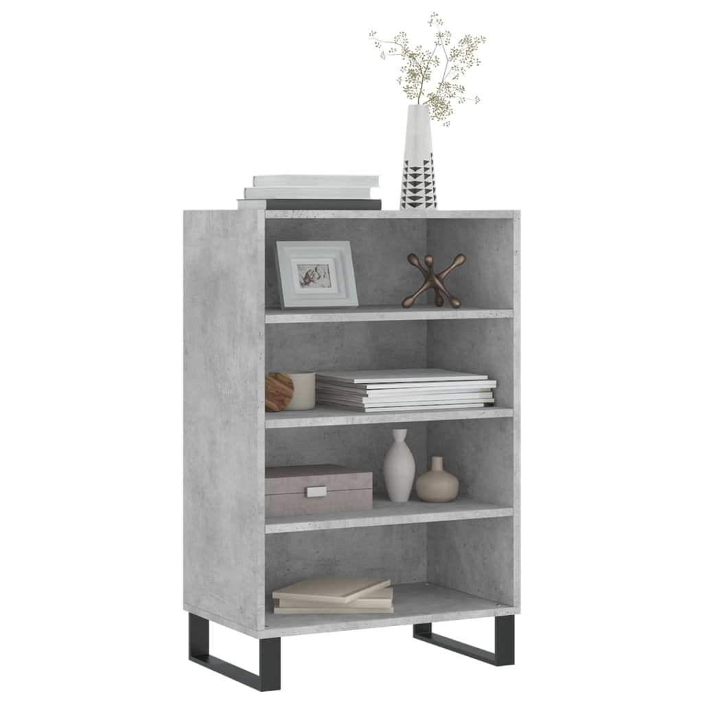 vidaXL Dulap înalt, gri beton, 57x35x90 cm, lemn compozit