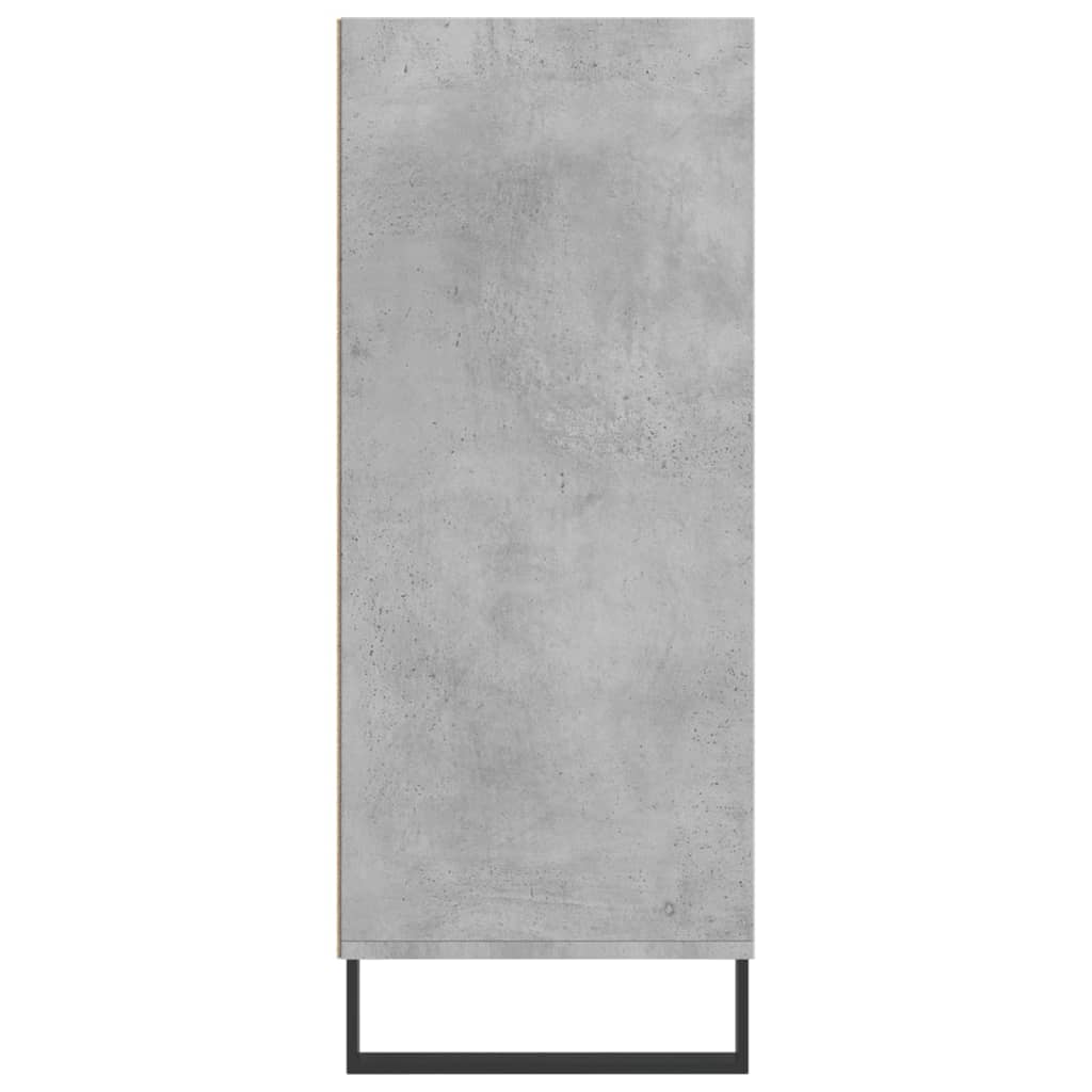 vidaXL Dulap înalt, gri beton, 57x35x90 cm, lemn compozit