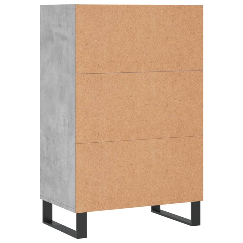 vidaXL Dulap înalt, gri beton, 57x35x90 cm, lemn compozit