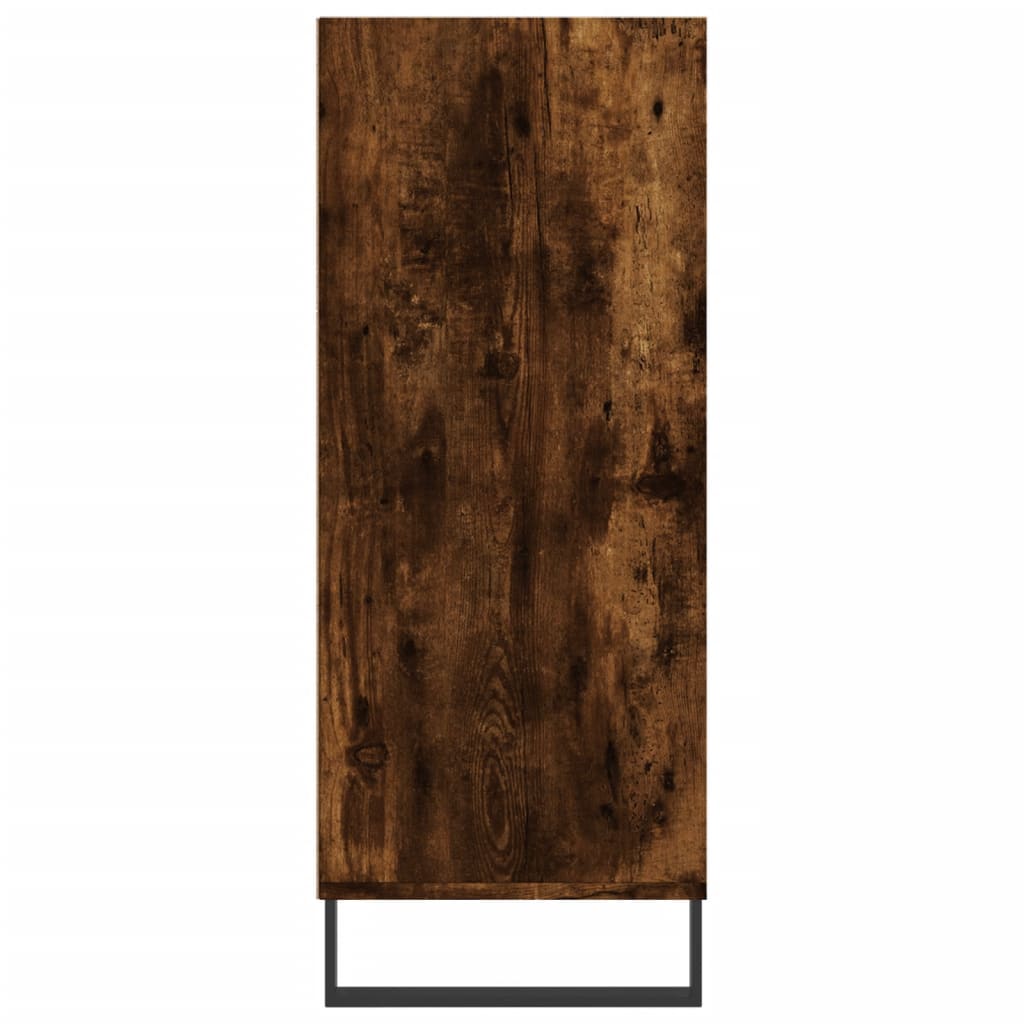 vidaXL Dulap înalt, stejar fumuriu, 57x35x90 cm, lemn compozit