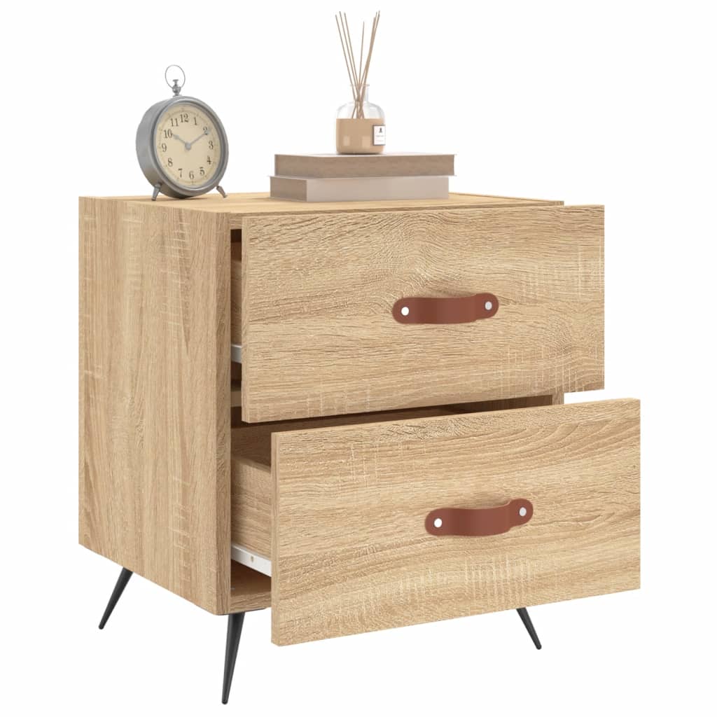 vidaXL Noptiere, 2 buc., stejar sonoma, 40x35x47,5 cm, lemn compozit vidaXL Noptiere, 2 buc., stejar sonoma, 40x35x47,5 cm, lemn compozit
