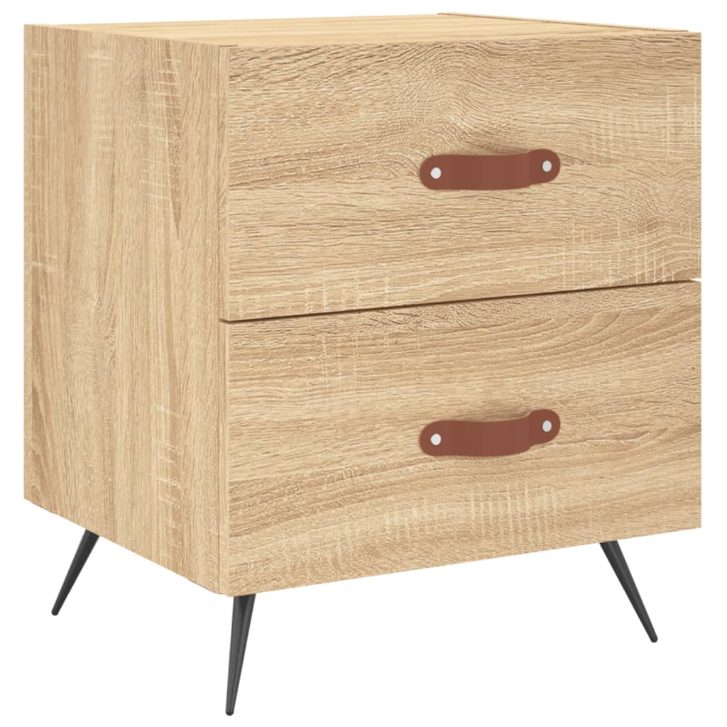 vidaXL Noptiere, 2 buc., stejar sonoma, 40x35x47,5 cm, lemn compozit vidaXL Noptiere, 2 buc., stejar sonoma, 40x35x47,5 cm, lemn compozit