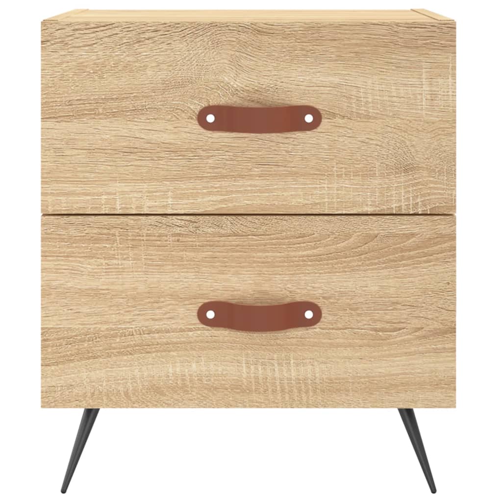 vidaXL Noptiere, 2 buc., stejar sonoma, 40x35x47,5 cm, lemn compozit vidaXL Noptiere, 2 buc., stejar sonoma, 40x35x47,5 cm, lemn compozit