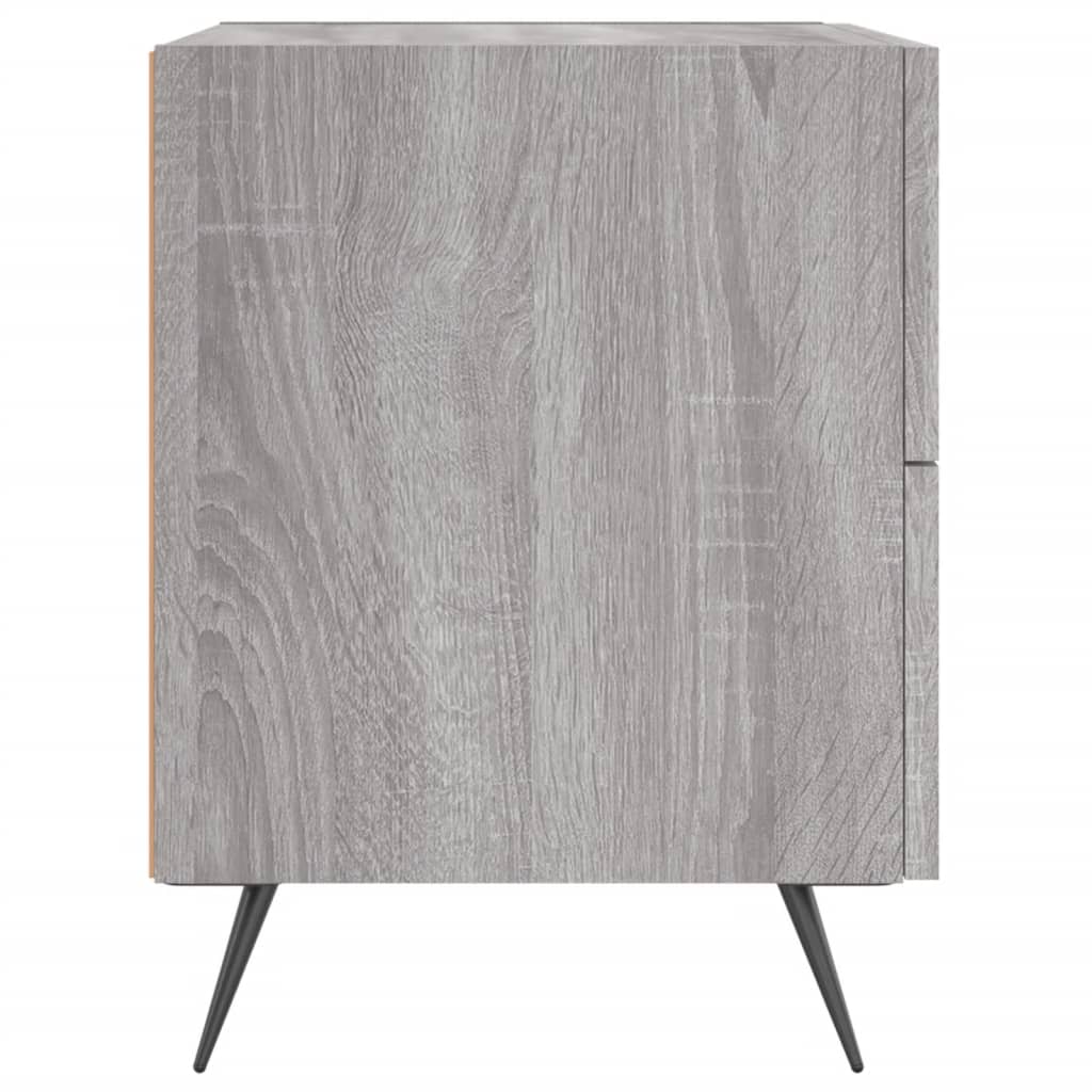 vidaXL Noptiere, 2 buc., gri sonoma, 40x35x47,5 cm, lemn compozit vidaXL Noptiere, 2 buc., gri sonoma, 40x35x47,5 cm, lemn compozit