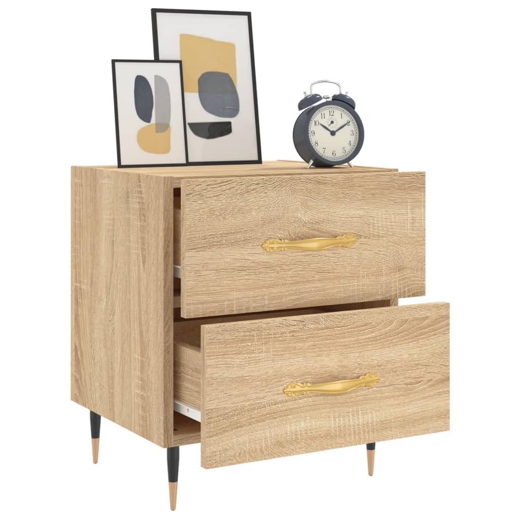 vidaXL Noptiere, 2 buc., stejar sonoma, 40x35x47,5 cm, lemn compozit vidaXL Noptiere, 2 buc., stejar sonoma, 40x35x47,5 cm, lemn compozit