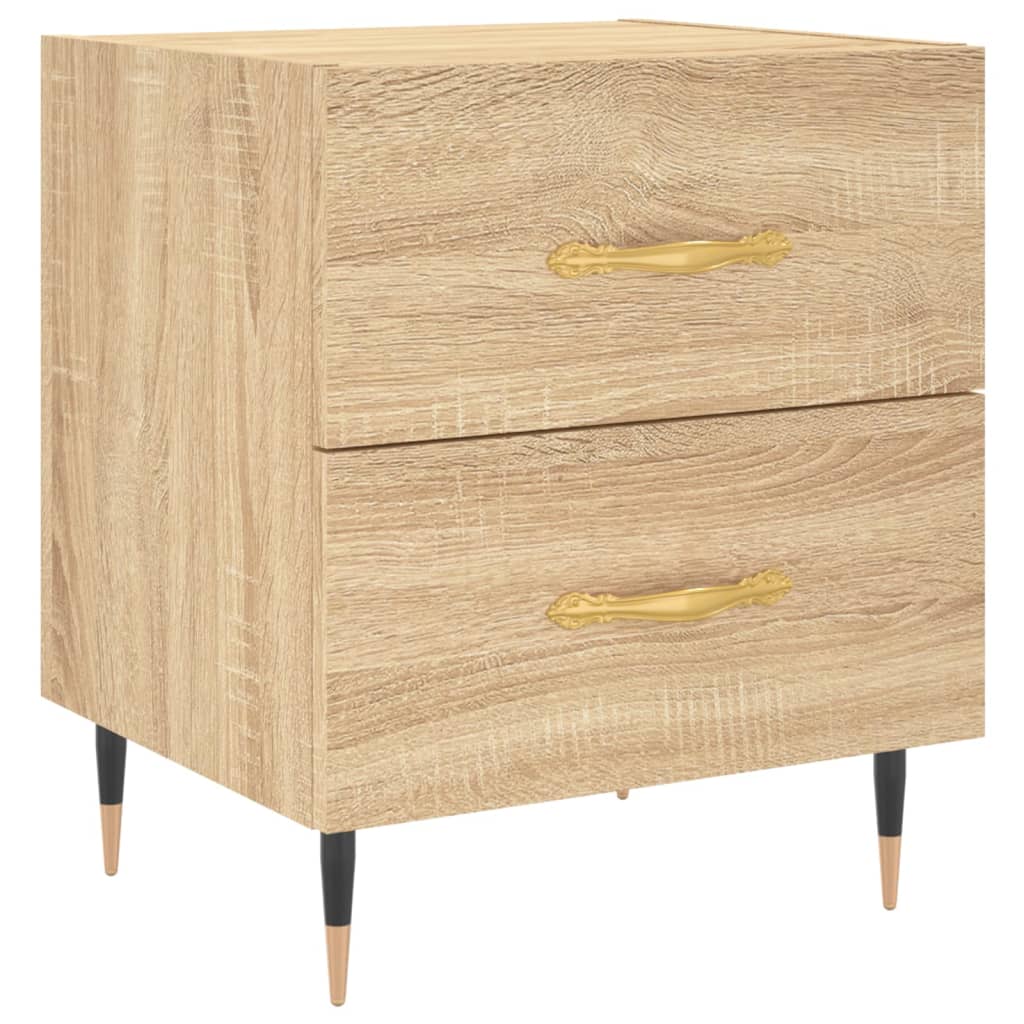 vidaXL Noptiere, 2 buc., stejar sonoma, 40x35x47,5 cm, lemn compozit vidaXL Noptiere, 2 buc., stejar sonoma, 40x35x47,5 cm, lemn compozit