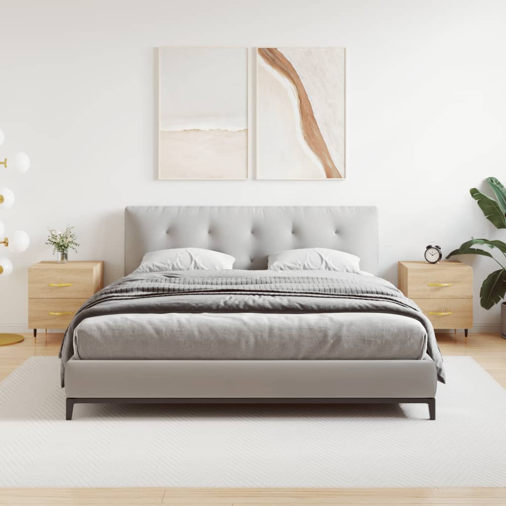 vidaXL Noptiere, 2 buc., stejar sonoma, 40x35x47,5 cm, lemn compozit vidaXL Noptiere, 2 buc., stejar sonoma, 40x35x47,5 cm, lemn compozit