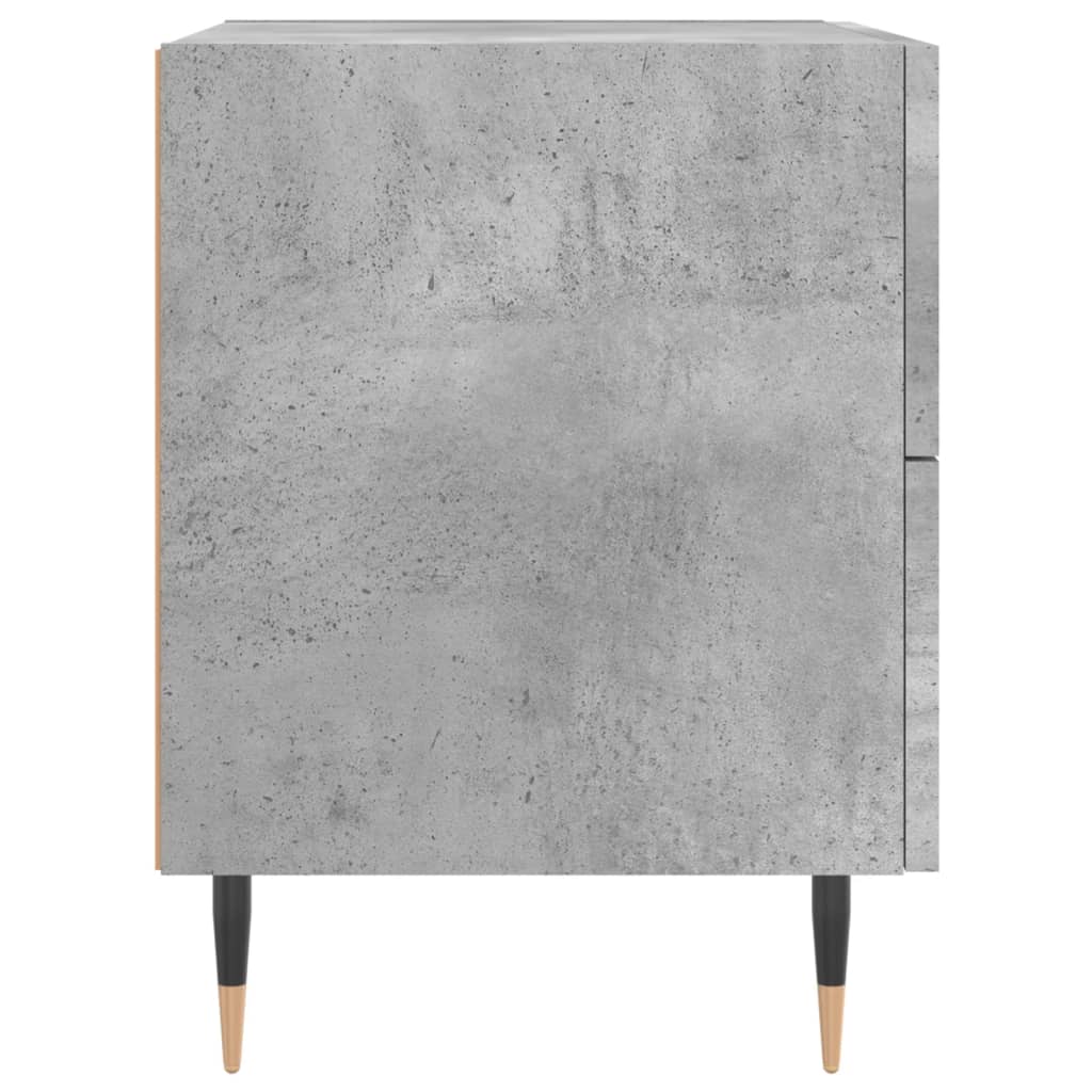 vidaXL Noptiere, 2 buc., gri beton, 40x35x47,5 cm, lemn compozit