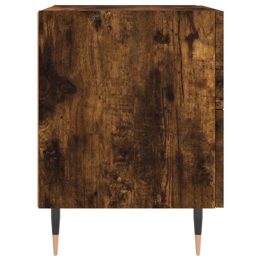 vidaXL Noptiere, 2 buc., stejar fumuriu, 40x35x47,5 cm, lemn compozit vidaXL Noptiere, 2 buc., stejar fumuriu, 40x35x47,5 cm, lemn compozit