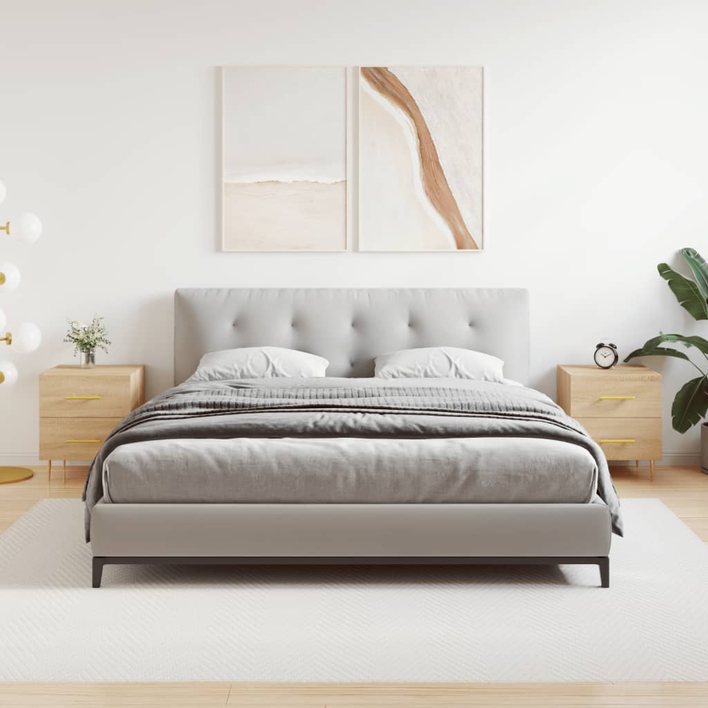 vidaXL Noptiere, 2 buc., stejar sonoma, 40x35x47,5 cm, lemn compozit vidaXL Noptiere, 2 buc., stejar sonoma, 40x35x47,5 cm, lemn compozit