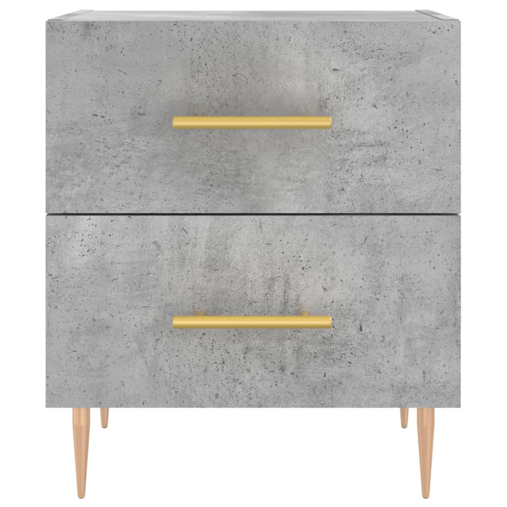 vidaXL Noptieră, gri beton, 40x35x47,5 cm, lemn compozit
