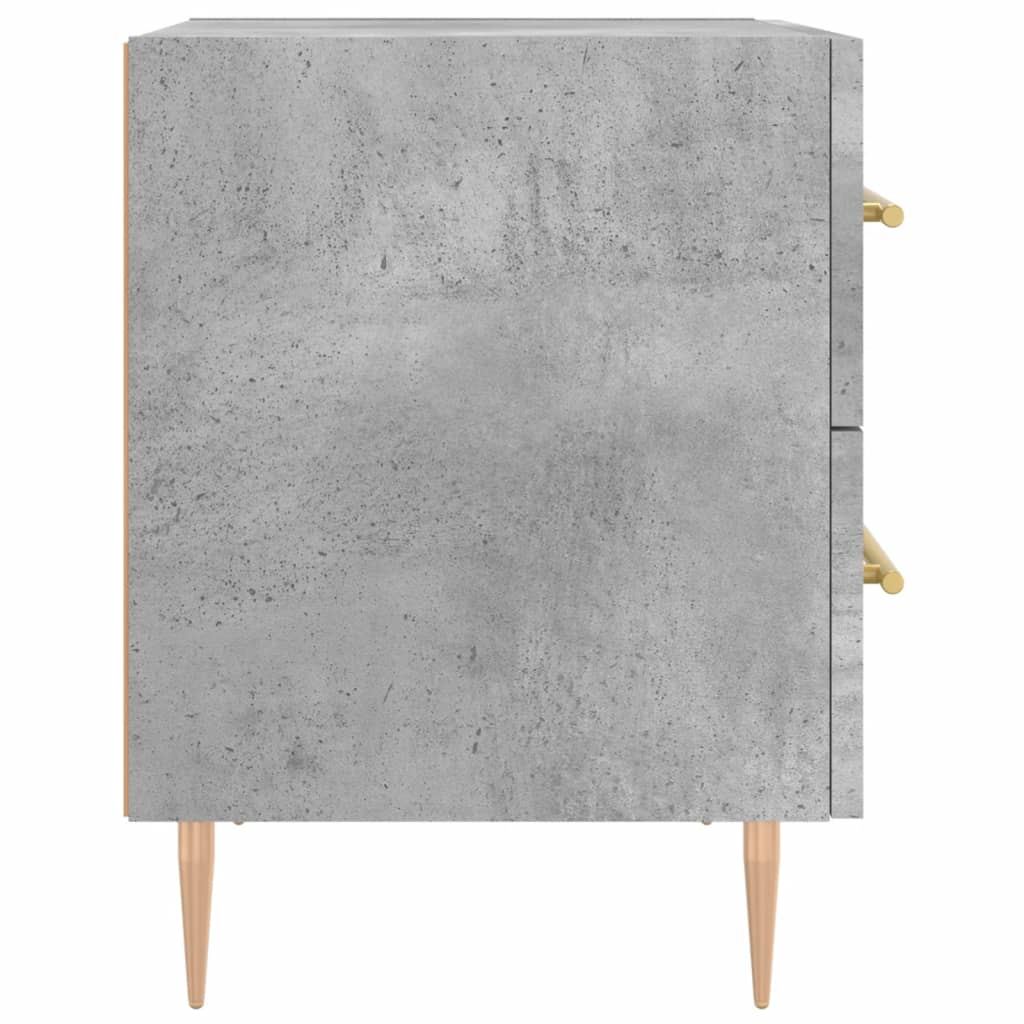 vidaXL Noptieră, gri beton, 40x35x47,5 cm, lemn compozit