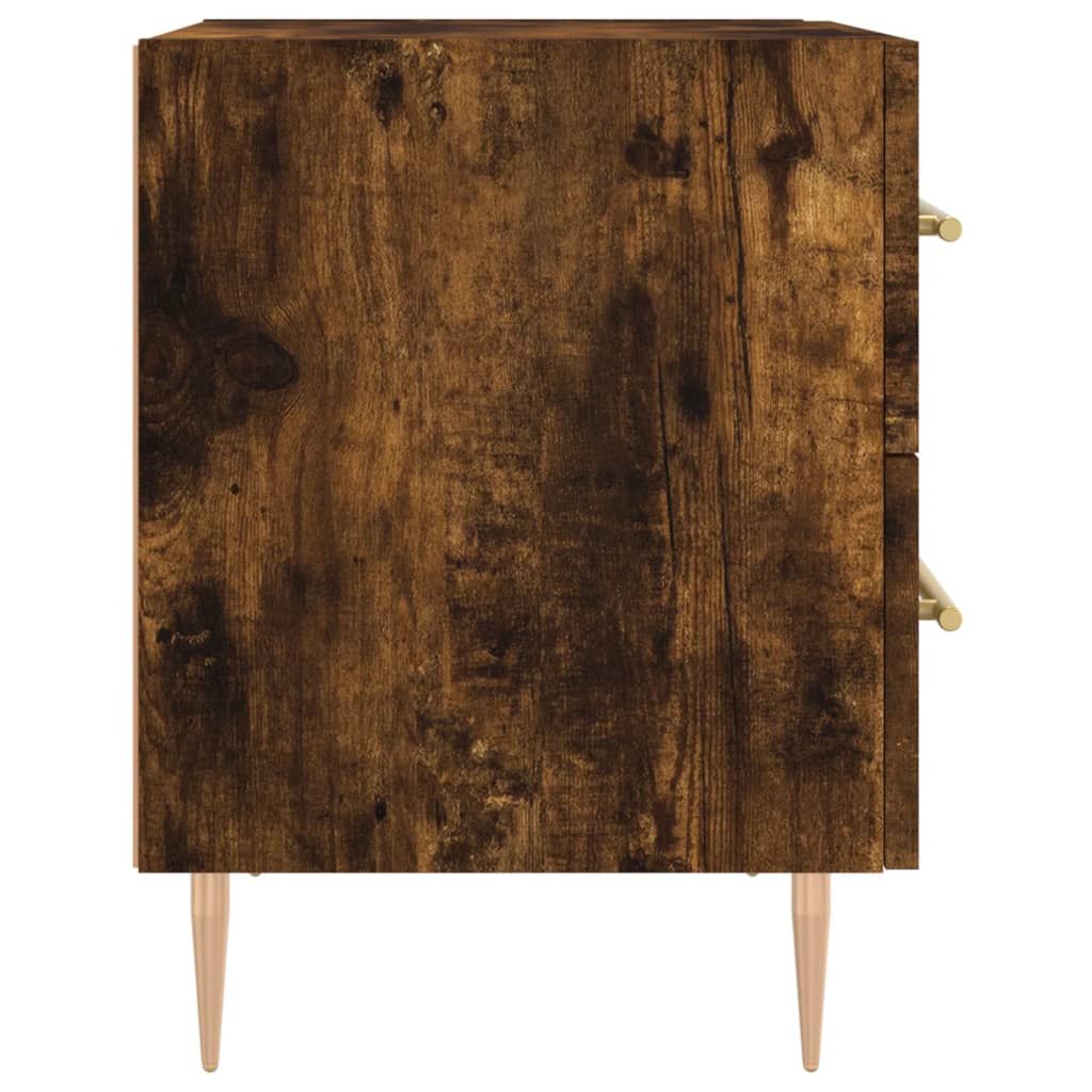vidaXL Noptiere, 2 buc., stejar fumuriu, 40x35x47,5 cm, lemn compozit vidaXL Noptiere, 2 buc., stejar fumuriu, 40x35x47,5 cm, lemn compozit