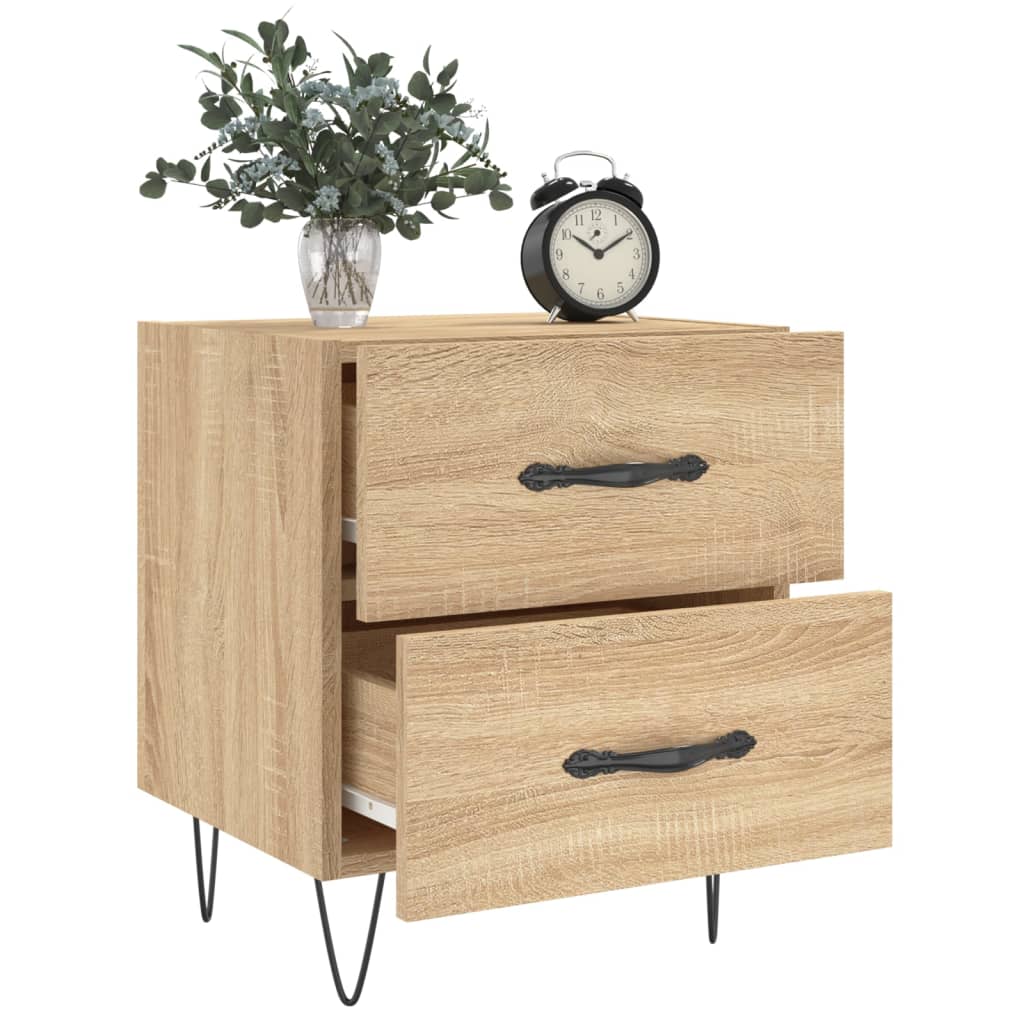 vidaXL Noptiere, 2 buc., stejar sonoma, 40x35x47,5 cm, lemn compozit vidaXL Noptiere, 2 buc., stejar sonoma, 40x35x47,5 cm, lemn compozit